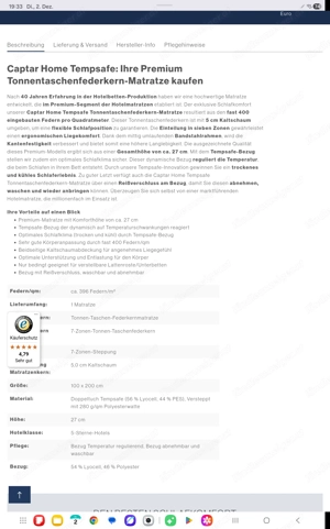 Matratzen 2 Stück 100x200 Bild 2