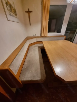 Eckbank mit Tisch und Stuhl Bild 2