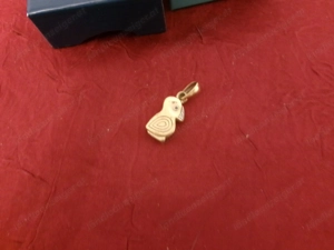 Anhänger goldfarben - ein Vögelchen  Bild 4