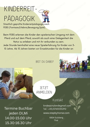 Kinderreitpädagogik-Ponyführen