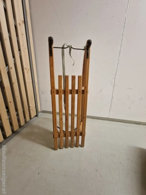 Holzschlitten Bild 2