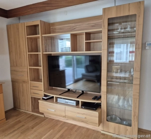 wohnwand braun Bild 2