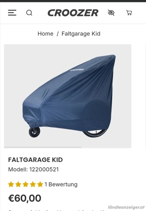 Fahrradanhänger Croozer regenabdeckung  Bild 3