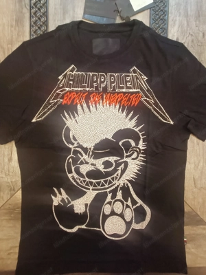 Philipp Plein Men T Shirt teddy in black - Sizes : only in L - brand new 100 % original with all tag