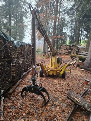 Holzlader mit Hänger Bild 2