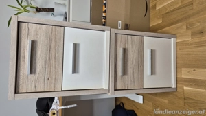 Nachtkästchen 2er Set mit Schubladen  Bild 3