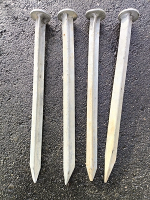 Erdanker 4 Stück - Stahl verzinkt - Länge 40 cm  Bild 4