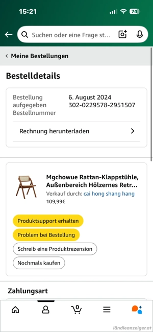 Stuhl Wiener Gflecht Bild 2