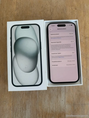 iphone 15 128gb schwarz Bild 3