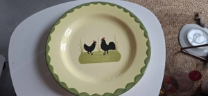 Geschirr Hahn und Henne  Bild 5