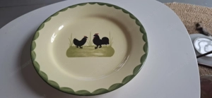 Geschirr Hahn und Henne  Bild 4