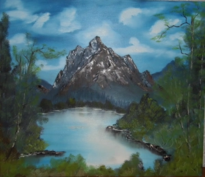 Landschaftsbild "Bergsee"