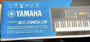 Yamaha Digital Keyboard PSR-E363 und Zubehör extra  Bild 4