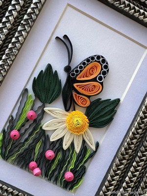Handmade quilling beautiful buterflly