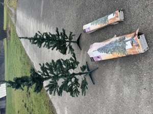 plastik christbaum 120 cm & 150 cm weihnachtsbaum tanne weihnachten deko fest  Bild 8