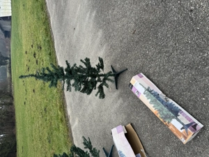 plastik christbaum 120 cm & 150 cm weihnachtsbaum tanne weihnachten deko fest  Bild 4