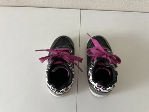Sneakers schwarz pink weiss Leoparden-Look Gr. 22 Mädchen Bild 5