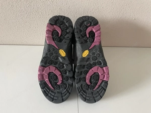 Everest Vibram Wanderschuhe WaterTex & echt WildLeder - grau schwarz pink Kinder Gr. 32 - Trekking Bild 4