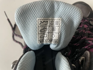 Everest Vibram Wanderschuhe WaterTex & echt WildLeder - grau schwarz pink Kinder Gr. 32 - Trekking Bild 7