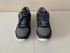 Skechers dunkelblau silbergrau Gr. 32 Sneaker Mädchen Bild 2