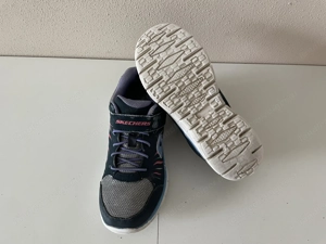 Skechers dunkelblau silbergrau Gr. 32 Sneaker Mädchen Bild 7