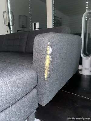 Ecksofa grau mit Hockern   Selbstabholung Bild 4