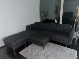 Ecksofa grau mit Hockern   Selbstabholung Bild 3