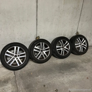 4x Original VW (VAG) alufelgen auf sommerreifen 205 55 16 91V