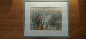 2 Aquarelle Landschaft v. Ronald John Margetts GB Bild 2