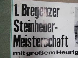 Bregenz - 1. Steinheber Meisterschaft 70er Jahre Plakat - Jäger Trio  Bild 7