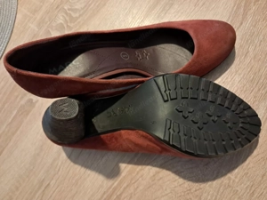 Leder Pumps Größe 38 rostbraun Bild 3