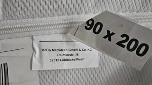 BeCo Matratze 90x200x20  Bild 3