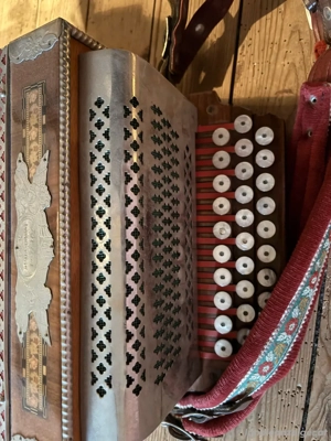 Steirische Harmonika Franz Parz   3-reihig, Helikonbass, spiel Bild 2