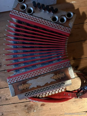 Steirische Harmonika Franz Parz   3-reihig, Helikonbass, spiel Bild 4