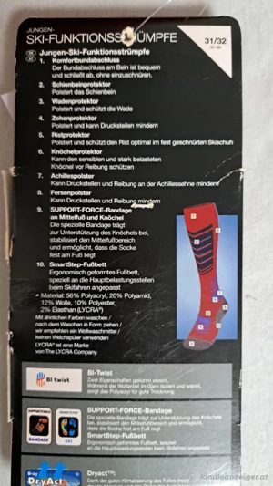 Skistrümpfe Gr 31 32 NEU Bild 2