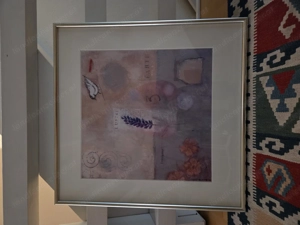 2 Dekobilder mit Silberrahmen