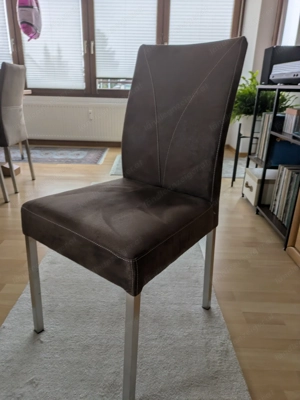 Esstisch mit Bank und 7 Stühlen Bild 6