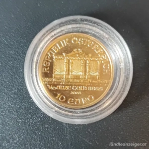 Österreich  10 Euro 2009 WIENER PHILHARMONIKER, gold 1 10 Unze 999 gold 