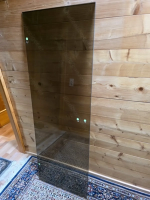 Glastür zu verschenken