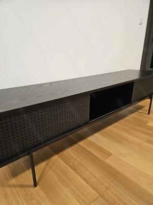 TV Lowboard schwarz, 180cm lang Bild 2
