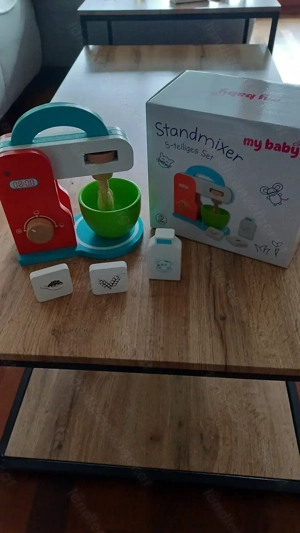 Kinderküche Rührgerät aus Holz