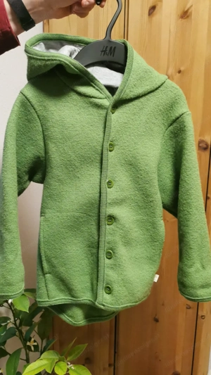 Neuwertige Disana Wollwalkjacke 110 116 apfelgrün