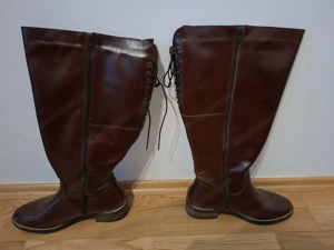 braune footwear Damen Lederstiefel      Größe 40       ( Weitschaft - obere Schaftweite ca. 45 cm ) 