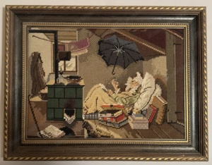 Gobelin Bild(Ropiprint)  Der Arme Poet  von Karl Spitzweg 
