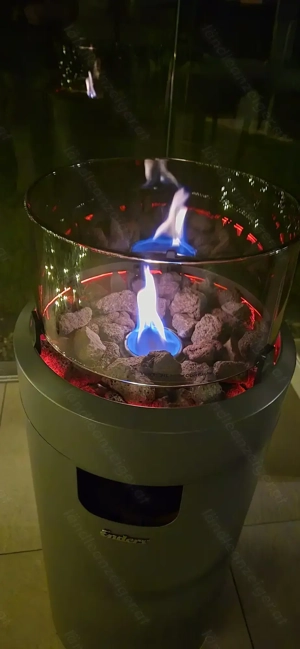 Terrassenfeuer Licht Gas Heizung Feuerstelle mit Beleuchtung NOVA LED M für Terrasse Garten Balkon Bild 4