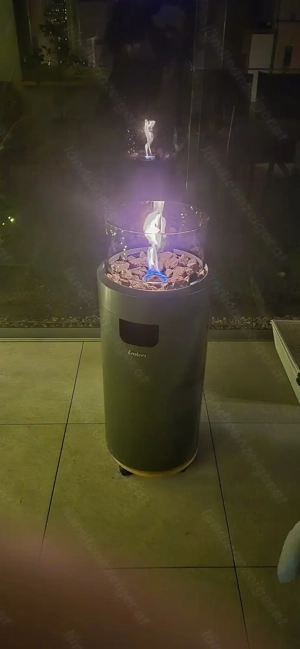 Terrassenfeuer Licht Gas Heizung Feuerstelle mit Beleuchtung NOVA LED M für Terrasse Garten Balkon Bild 5