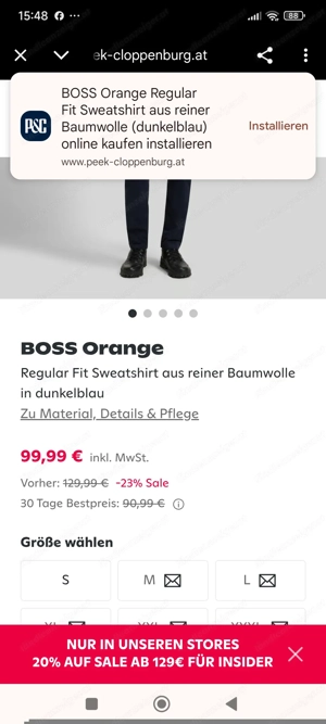 Boss Sweatshirt Gr.S