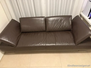 Ledersofa braun 