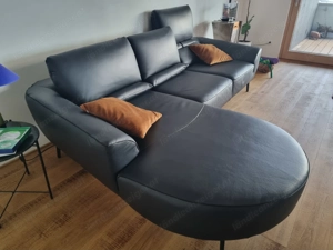 NEUE Ledercouch dunkelblau Firma: SofaKlub