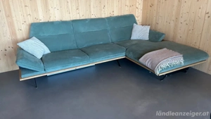 Ecksofa - Velourbezug